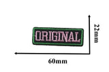 Pink and Green ORIGINAL Embroidered Patches